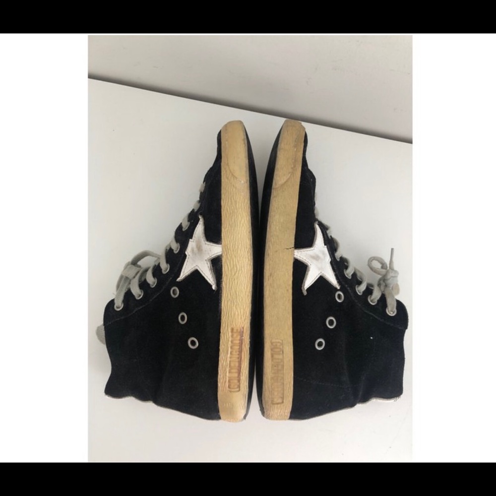 Golden goose francy trainer size 38 black with white star
